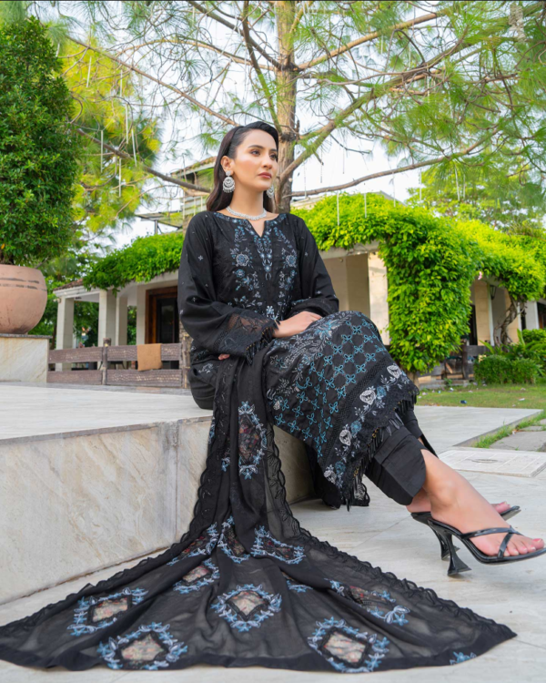 3 piece Embroidered suit