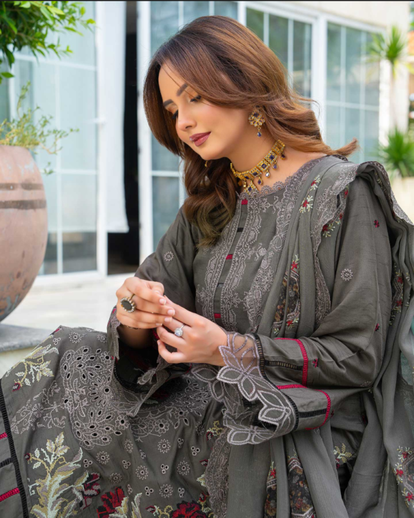 3 piece Embroidered suit