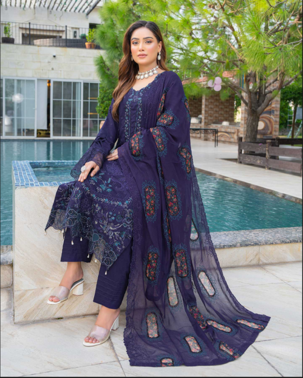 3 piece Embroidered suit